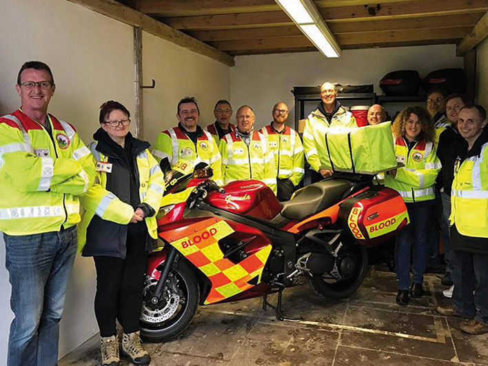 Blood Bike Wales Volunteers
