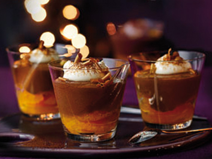 Cointreau, Chocolate and Orange Pots