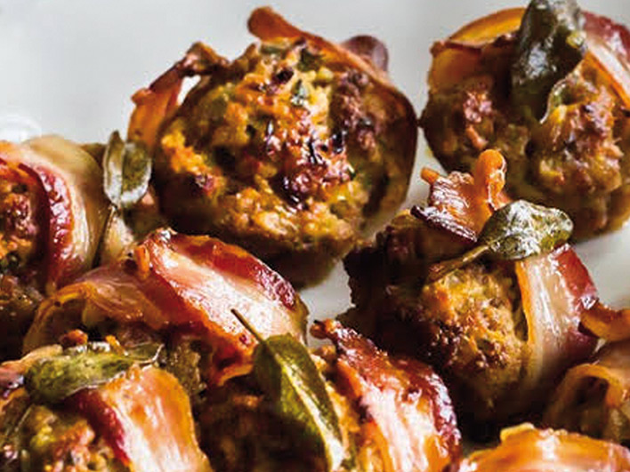 Sausage, sage and onion stuffing balls